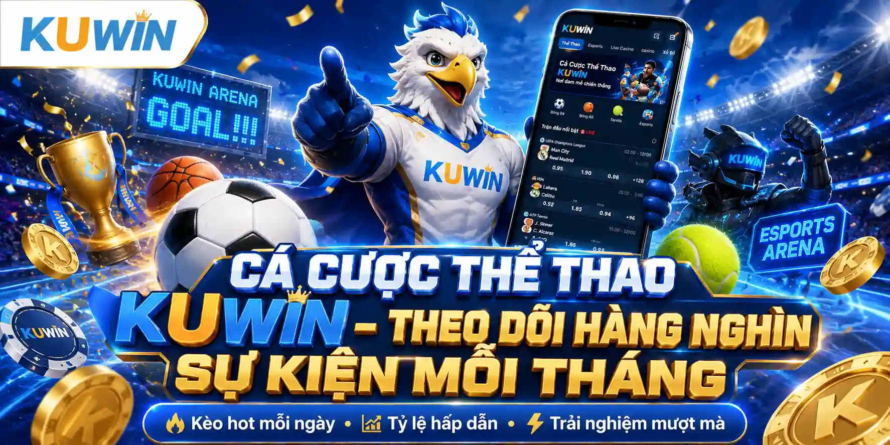 sự kiện cá cược thể thao Kuwin